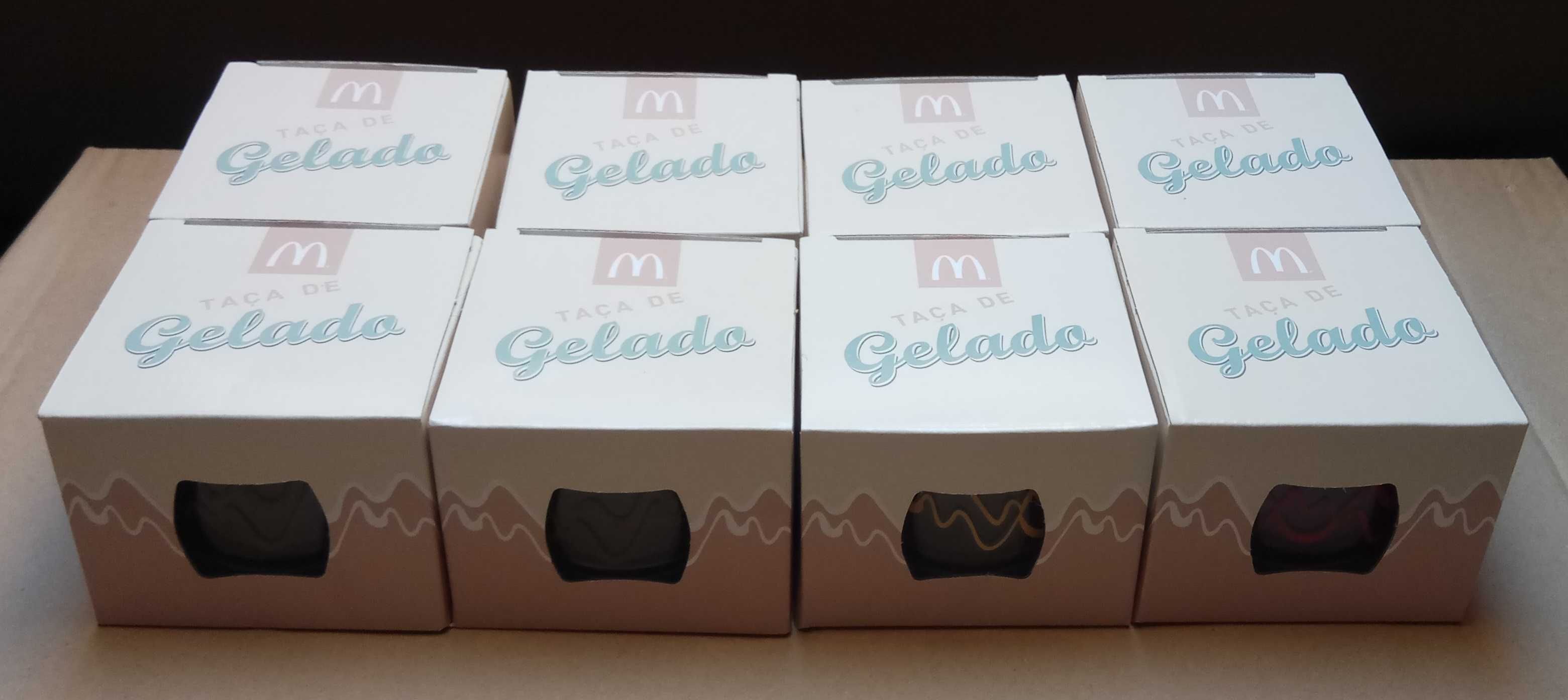 8 Taças de sobremesa Mc Donalds