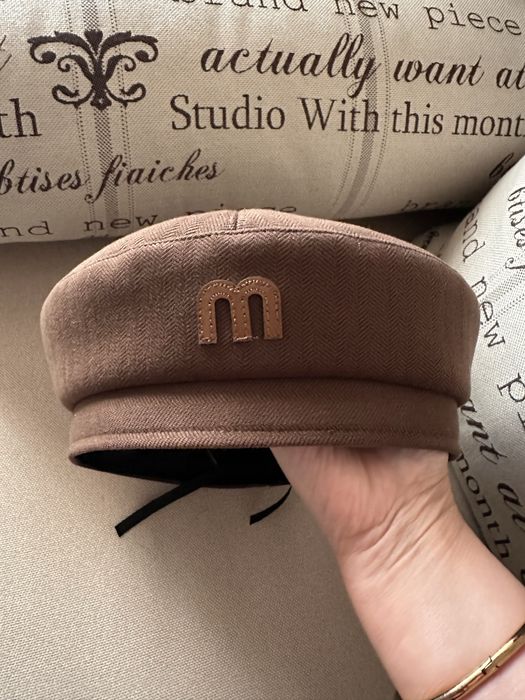 Берет, кепі, колір шоколад