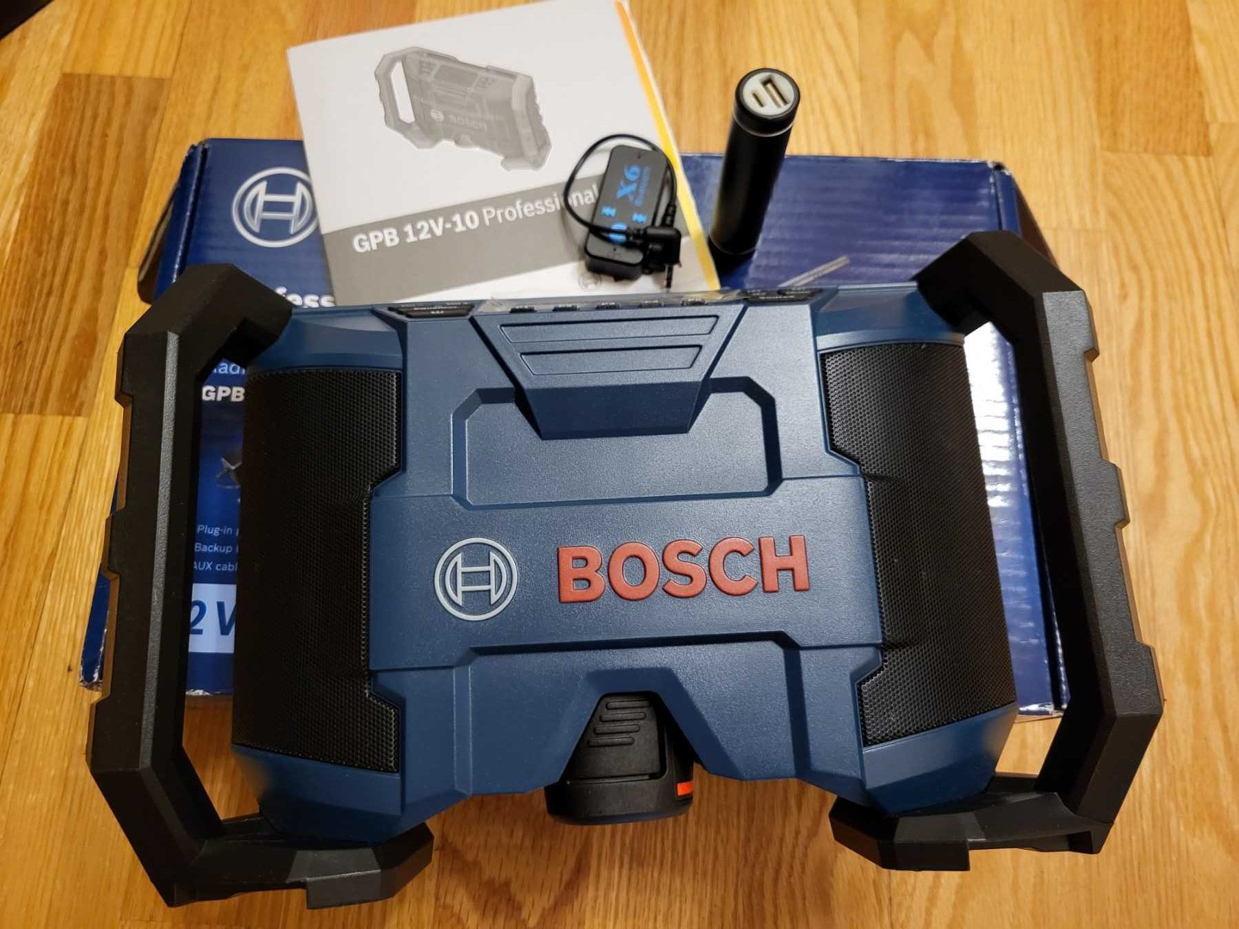 Радіоприймач Bosch GPB 12V-10 + Модуль Bluetooth + Power bank