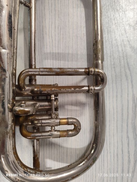 Stara trąbka Flugelhorn Persy Bruxelles
