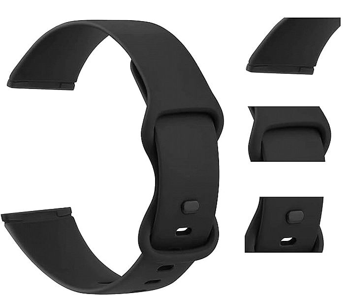 Opaska / Pasek Braders do Fitbit Versa 4 / Fitbit Versa 3 czarny