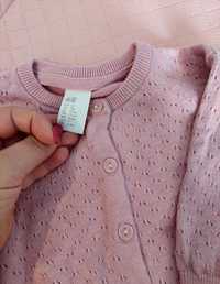 Sweterek ażurowy dla dziewczynki r 74 H&M