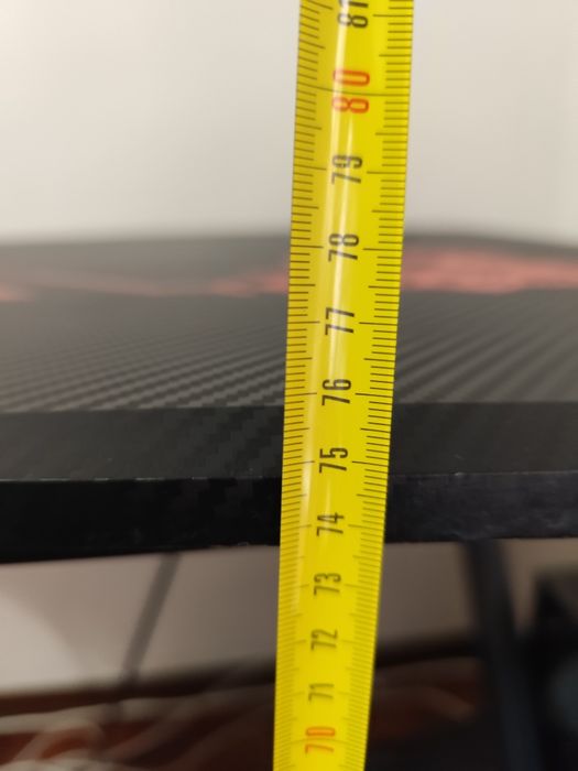 Secretária GAMER BLITZWOLF revestida em FIBRA de CARBONO