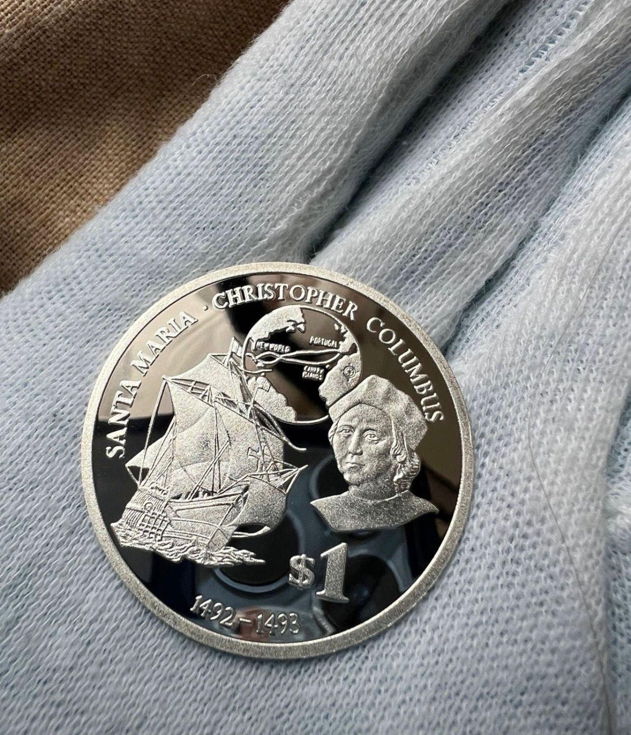 Срібна монета 1 $ Фіджі 2010, 999,0 проба