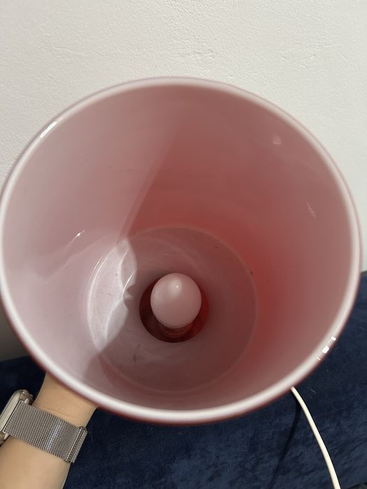 Ikea lykta czerwona lampa