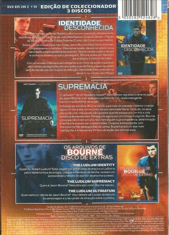 Bourne - Identidade Desconhecida + Supremacia (Pack de colecionador)
