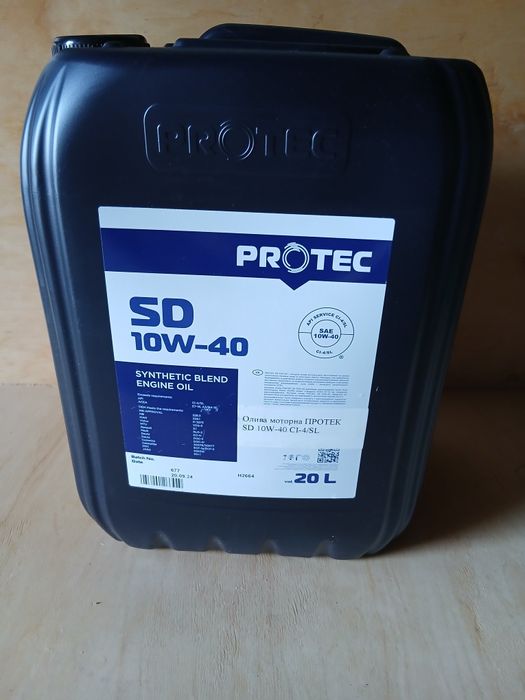 Масло 10W-40 CI-4/SL моторное канистра 20л Protec SD
