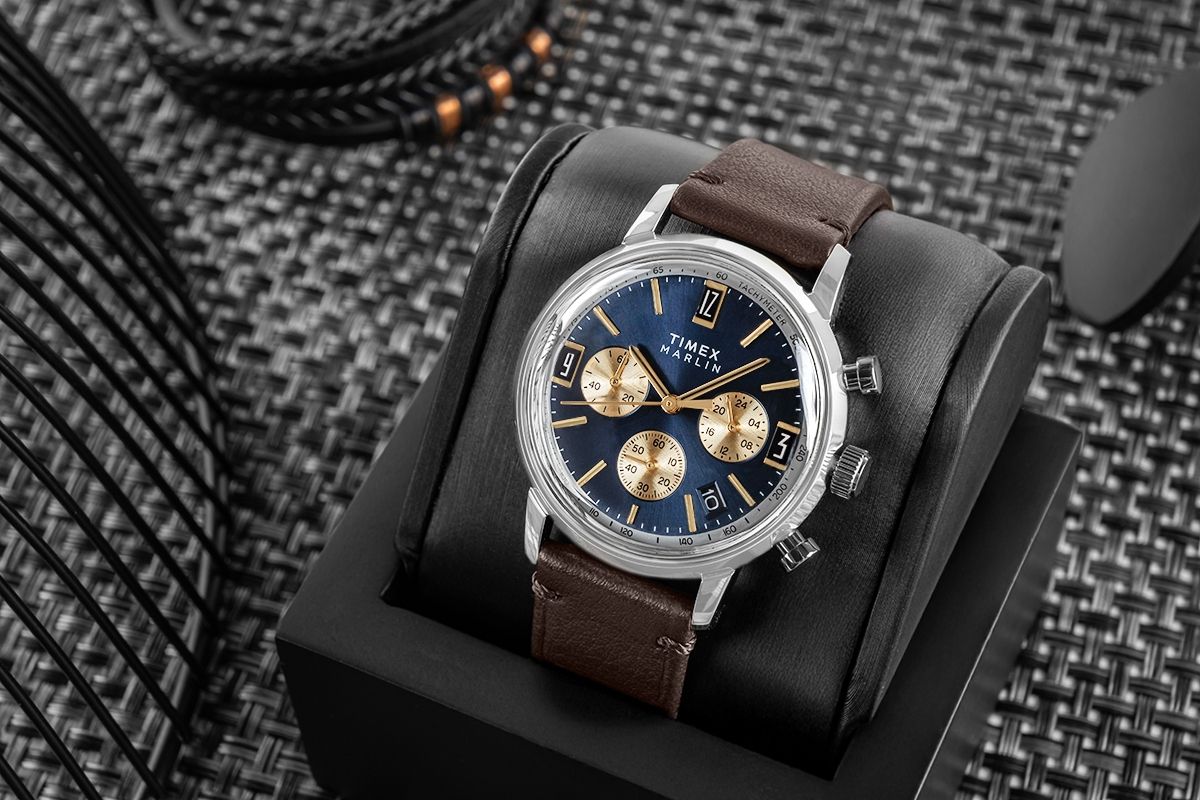 zegarek męski timex marlin® chronograph tachymeter tw2w60400 + box