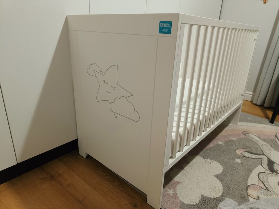 Łóżeczko dziecięce Klubś Plus Beaby 60x120 +2 wymienne boki