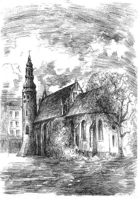 3 prace tworzące cykl pt."Bydgoszcz w grafice"