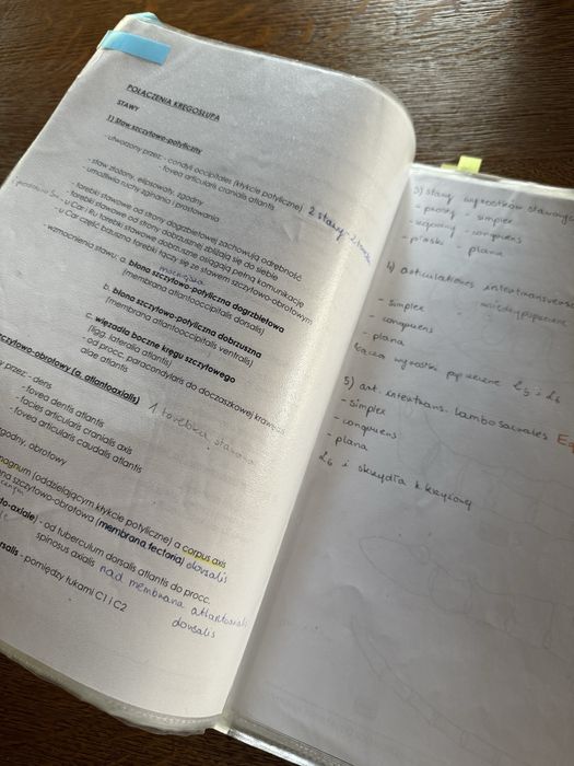 Notatki z anatomi polaczenia kosci i stawow Uniwersytet Wroclawski