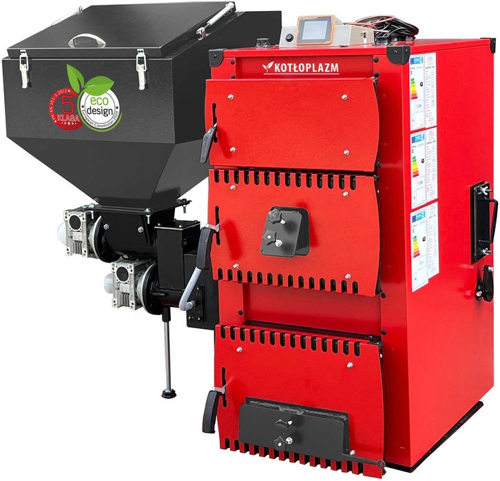 Kocioł, Piec - pellet, drewno, ekogroszek. Uniwersal Power 10 kW.