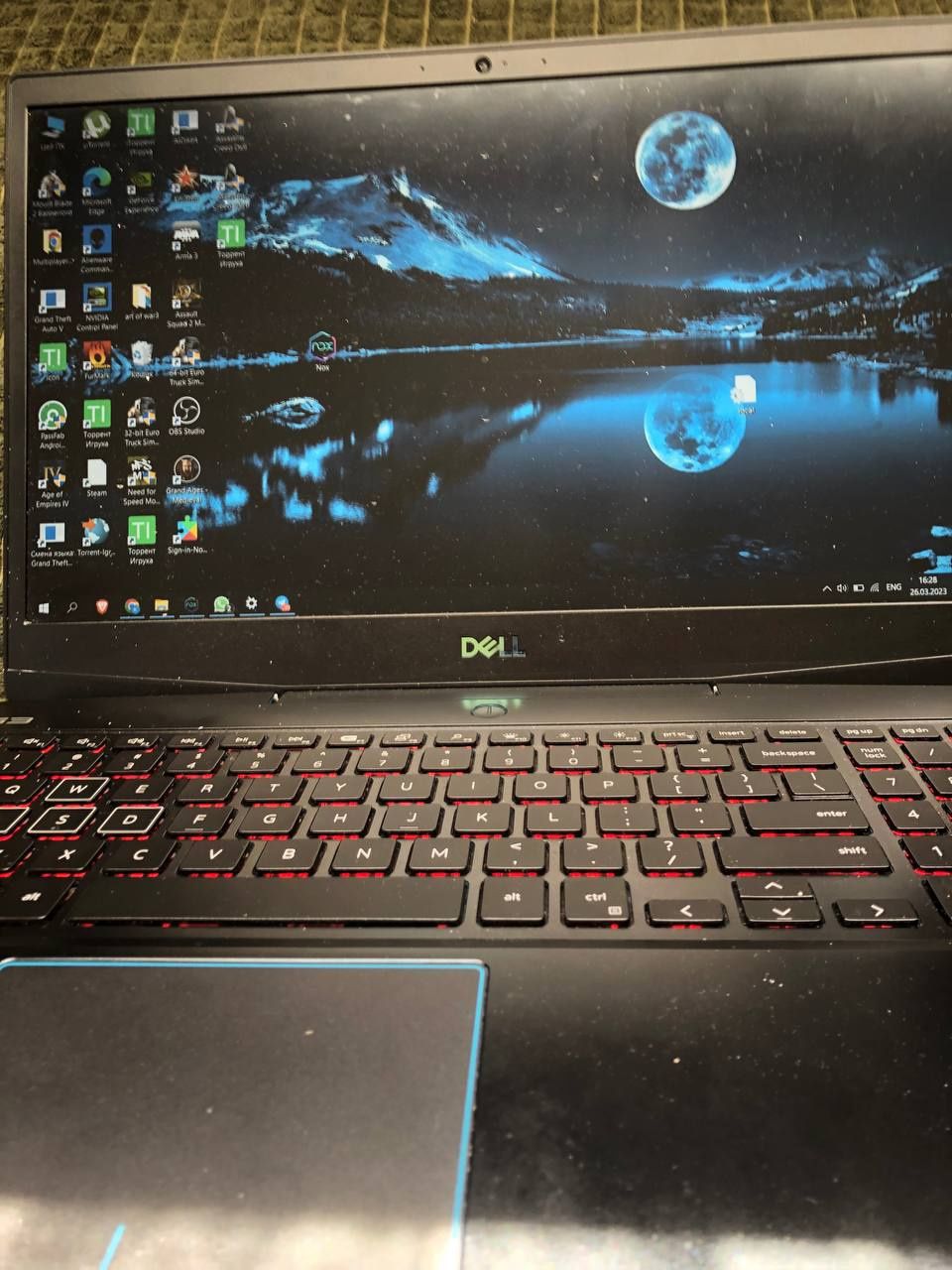 Dell G3. Intel(R) Core(TM) i5-10300H CPU. 2.50Hz x 8. 16 GB NVIDIA