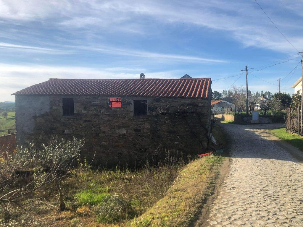 Palheiro em pedra com terreno