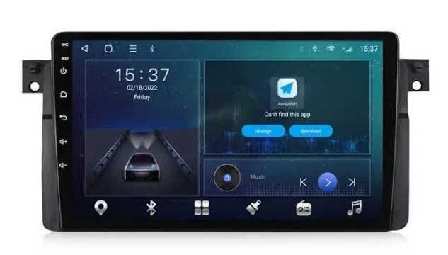 Android магнітола BMW E46 4/64 carplay android auto DSP