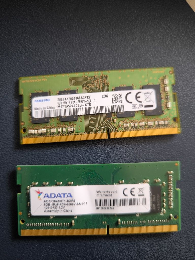 Vendo Memórias RAM 12GB (4GB+8GB) DDR4 2666MHz - 55€