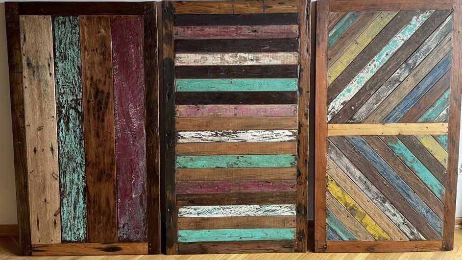 Blat z drewna tekowego Drzwi przesuwne BOAT WOOD inwestycja  w unikat