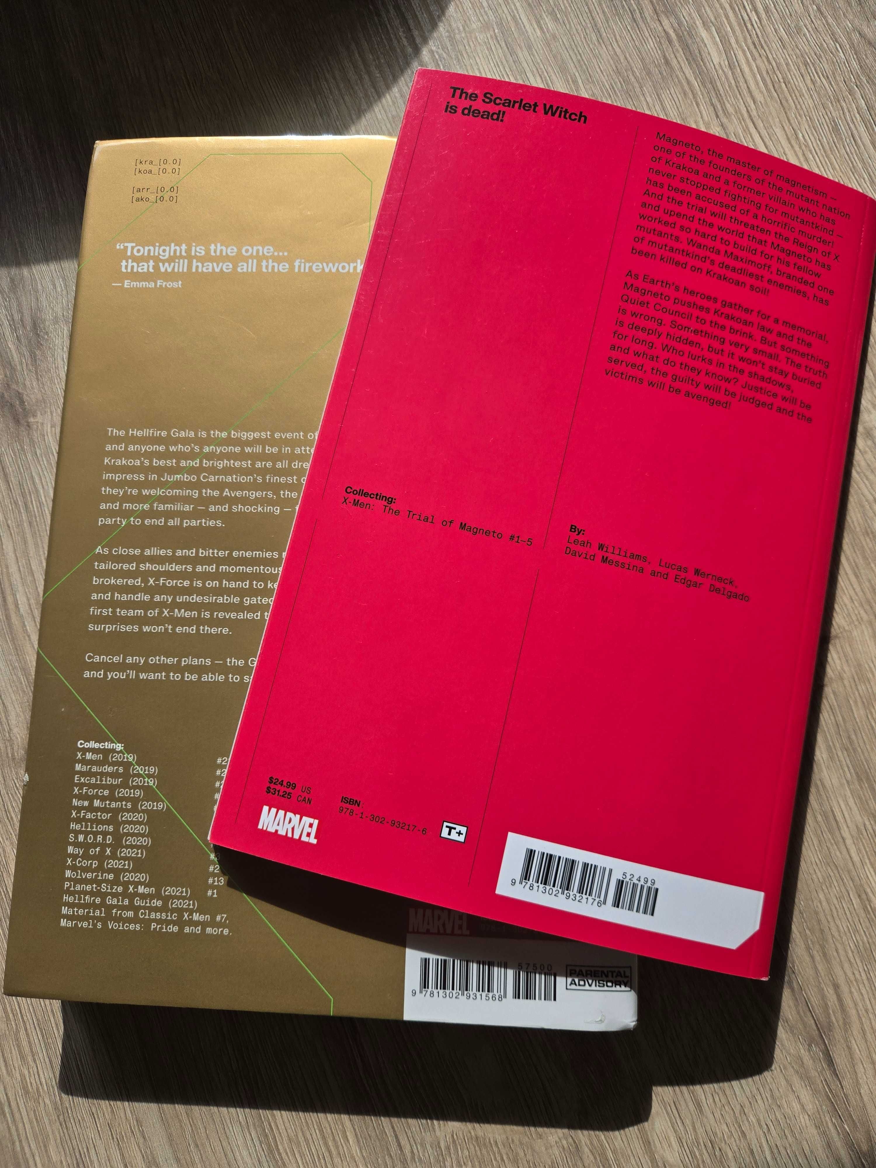 Hellfire Gala {Hardcover] + Trial of Magneto (out of print]