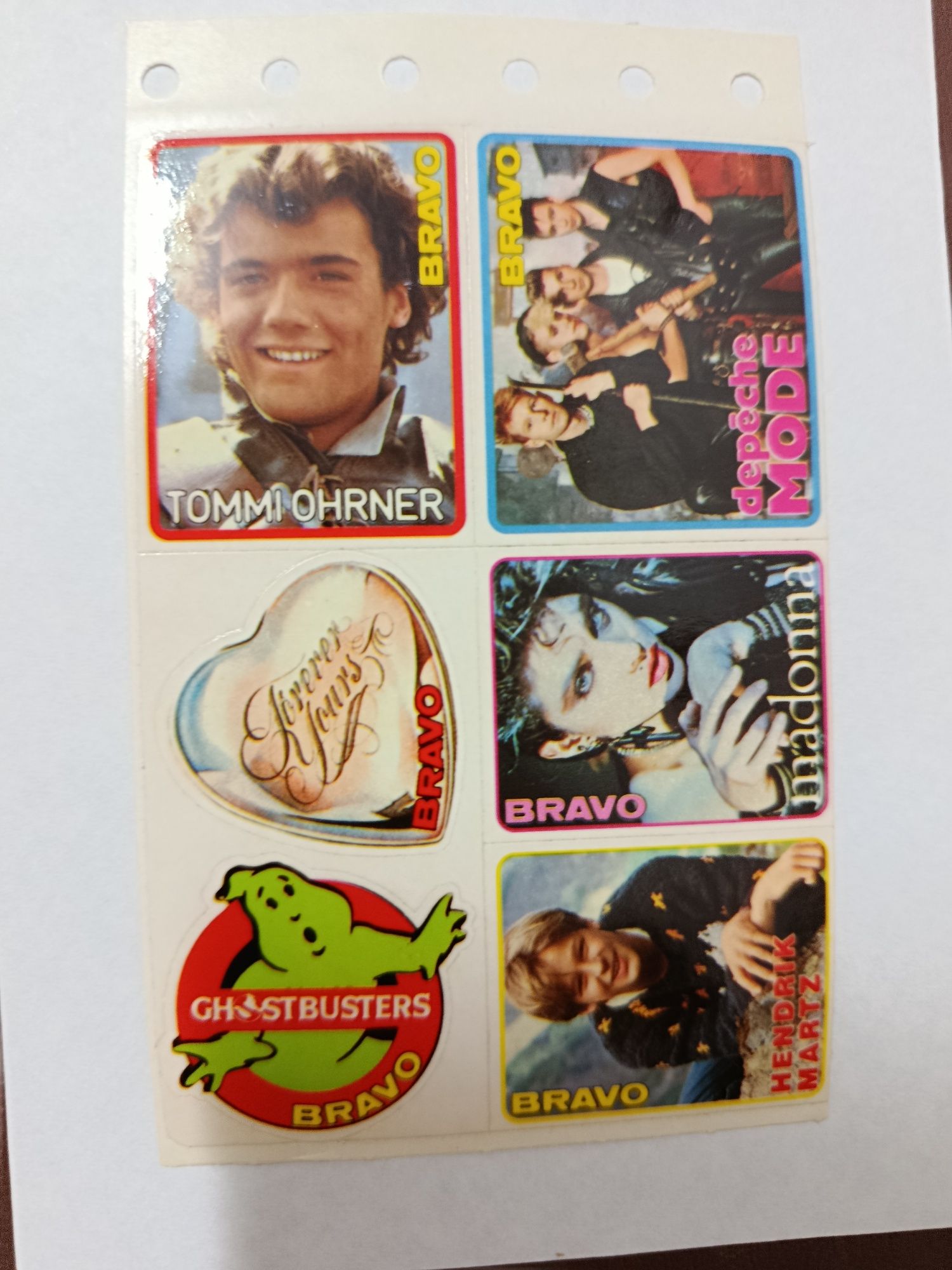 Lote de AUTOCOLANTES Musicais ( Anos 80 )