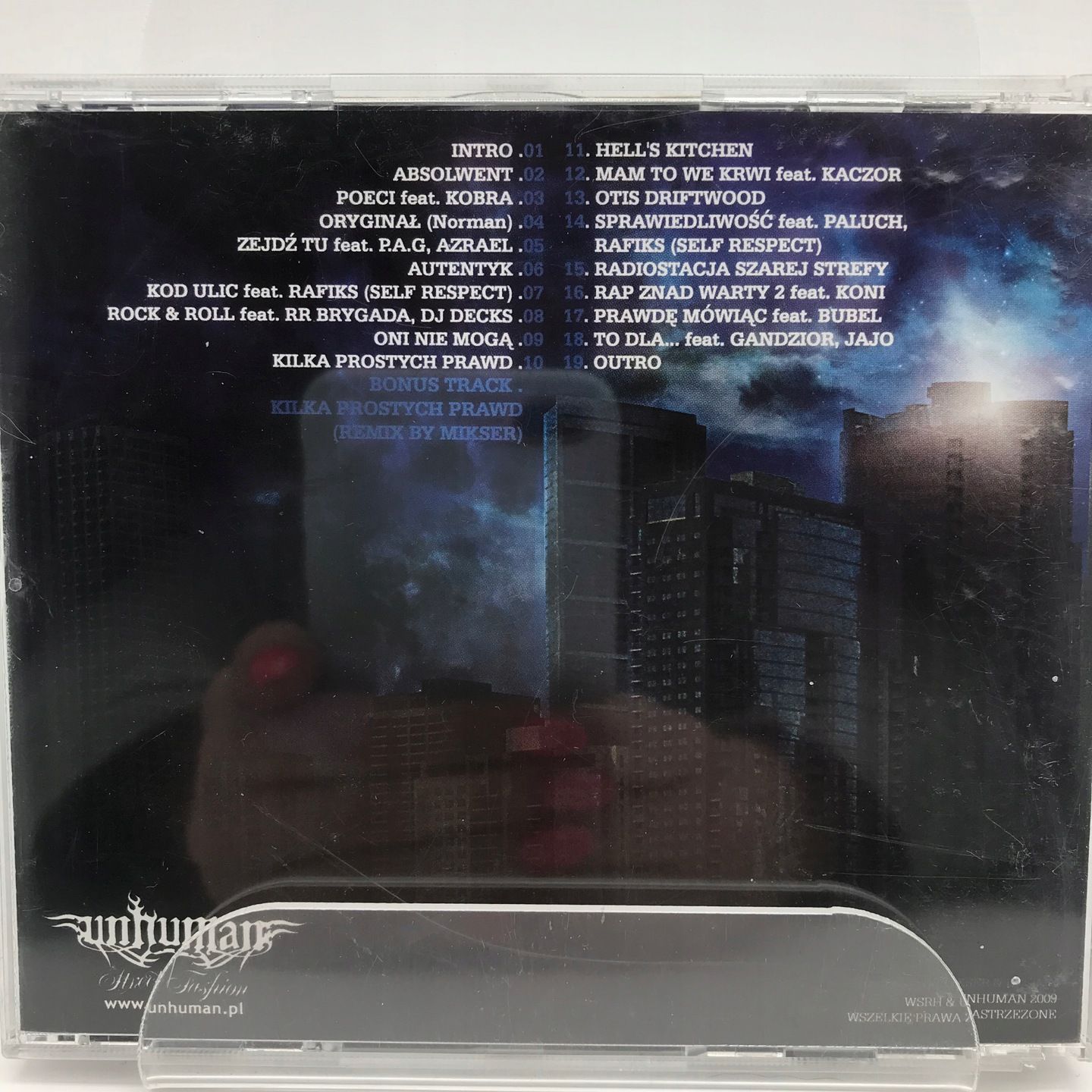 cd - wsrh - unhuman mixtape