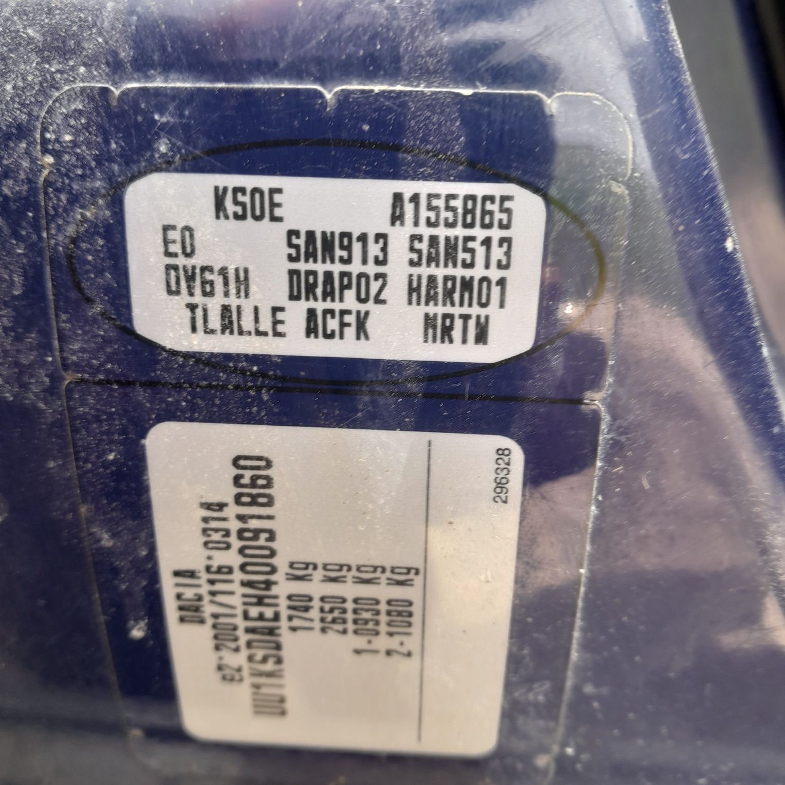 Dacia Logan 1.4 mpi na części kolor dv61h