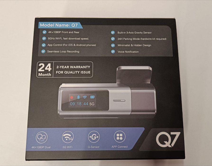 NАVYCREST Q7 4K видеорегистратор, 2 камеры, 64Gb,