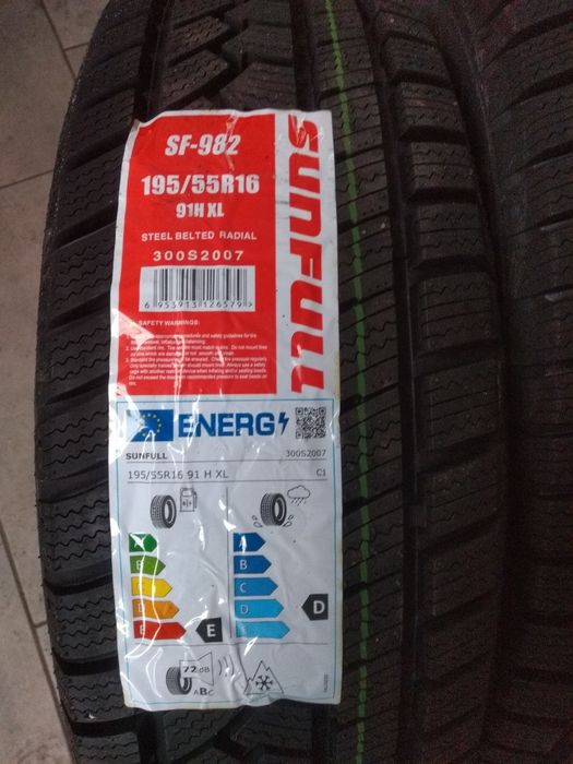 Nowe zimowe opony Sunfull 195/55R16. MONTAŻ GRATIS !!!