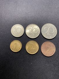 Zestaw monet Bułgaria - 1, 2, 5, 10, 20, 50 stotinek 1999-00