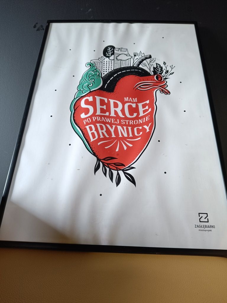 Plakat "Serce" + rama