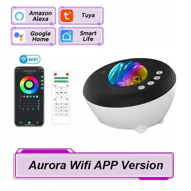 Projektor gwiazdowy Projektor LED Aurora Głośnik Bluetooth WIFI