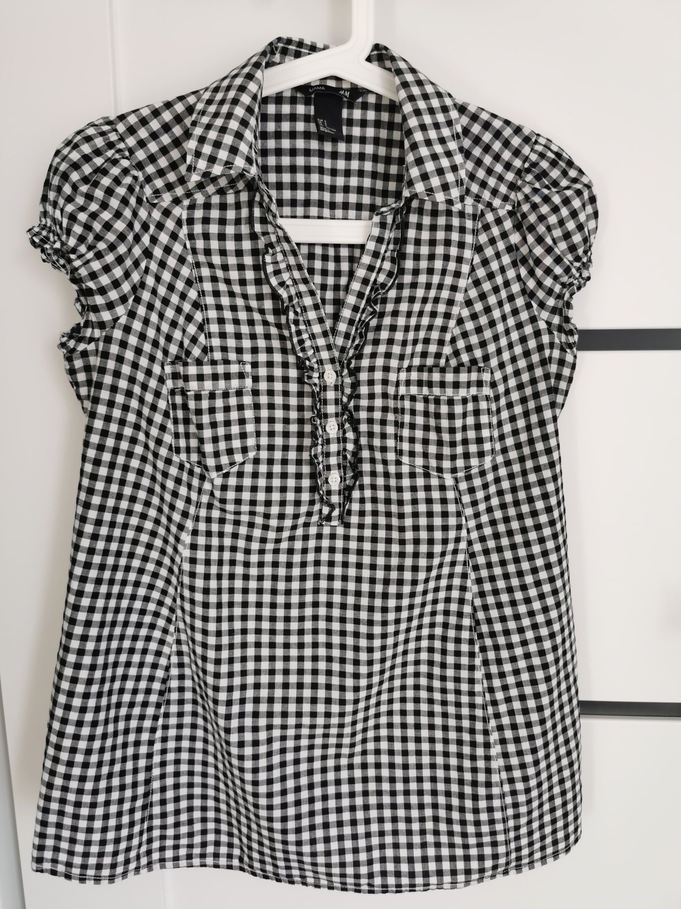 Ciążowa bluzka koszulowa, koszula H&M MAMA rozm S.