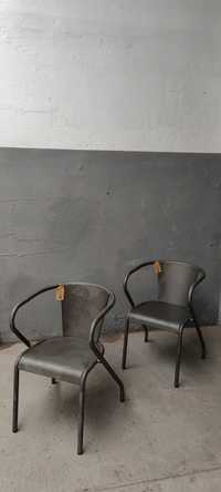 Cadeiras de ferro vintage industrial