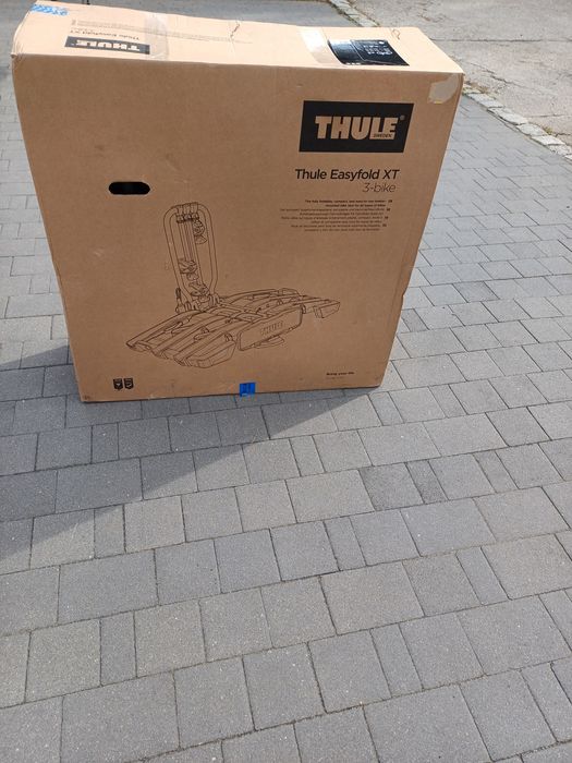 Nowy Bagażnik Thule easyfold na trzy rowery elektryczne lub zwykłe