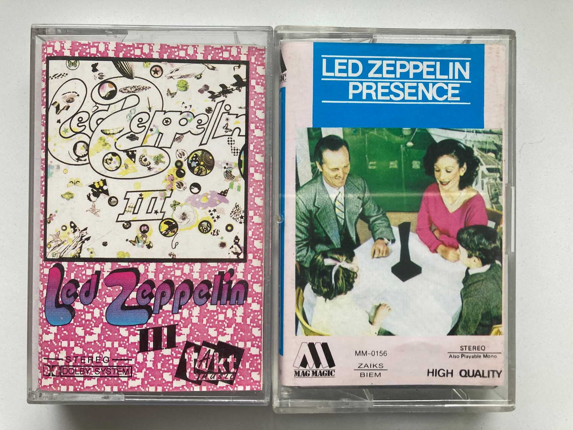 Led Zeppelin  dwie kasety :Led Zeppelin III, Presence