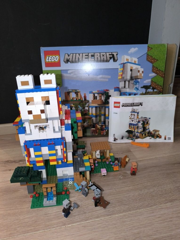 LEGO Minecraft 21188 Wioska Lamy kompletne, jak nowe
