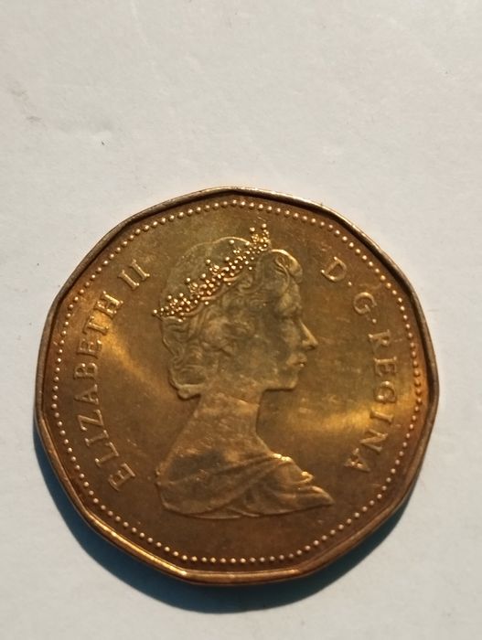 Moedas de 1 Dollar 1987 e 1989  Canadá não circuladas