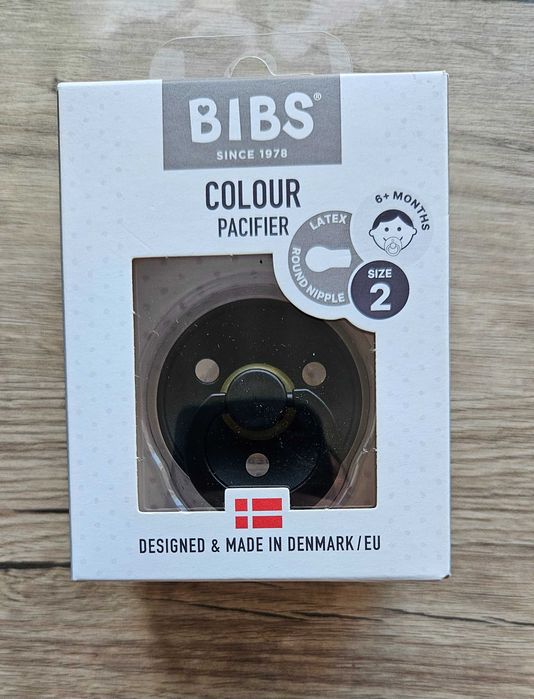 Соска Bibs Colour Pacifier чорна Розмір 2 НОВА