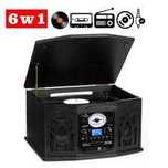Gramofon Wieża Retro 6w1 Auna Nr 620 CD USB SD FM Magnetofon MP3 AUX