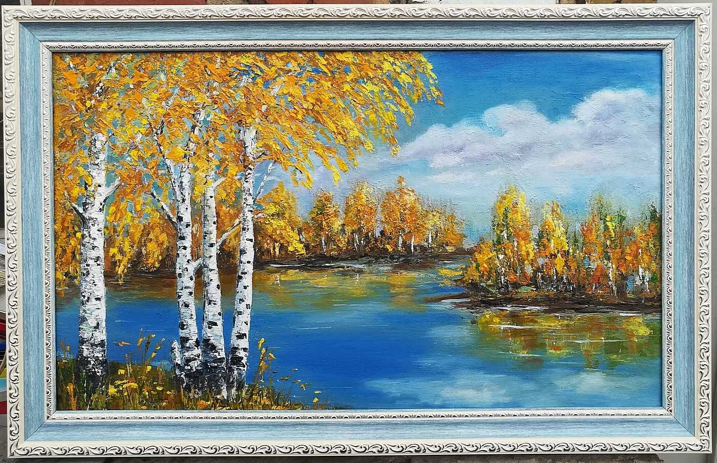 Картина "Чарівні кольори осені", олійні, 30х50 (35х55 з рамою)