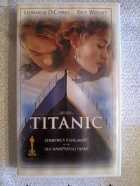 Oryginalna kaseta wideo VHS, film TITANIC, Leo DiCaprio, Kate Winslet
