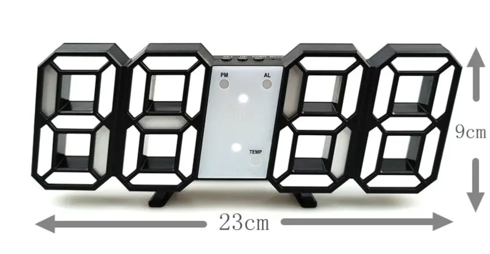 Zegar cyfrowy 3D LED (zegar, data, temperatura)