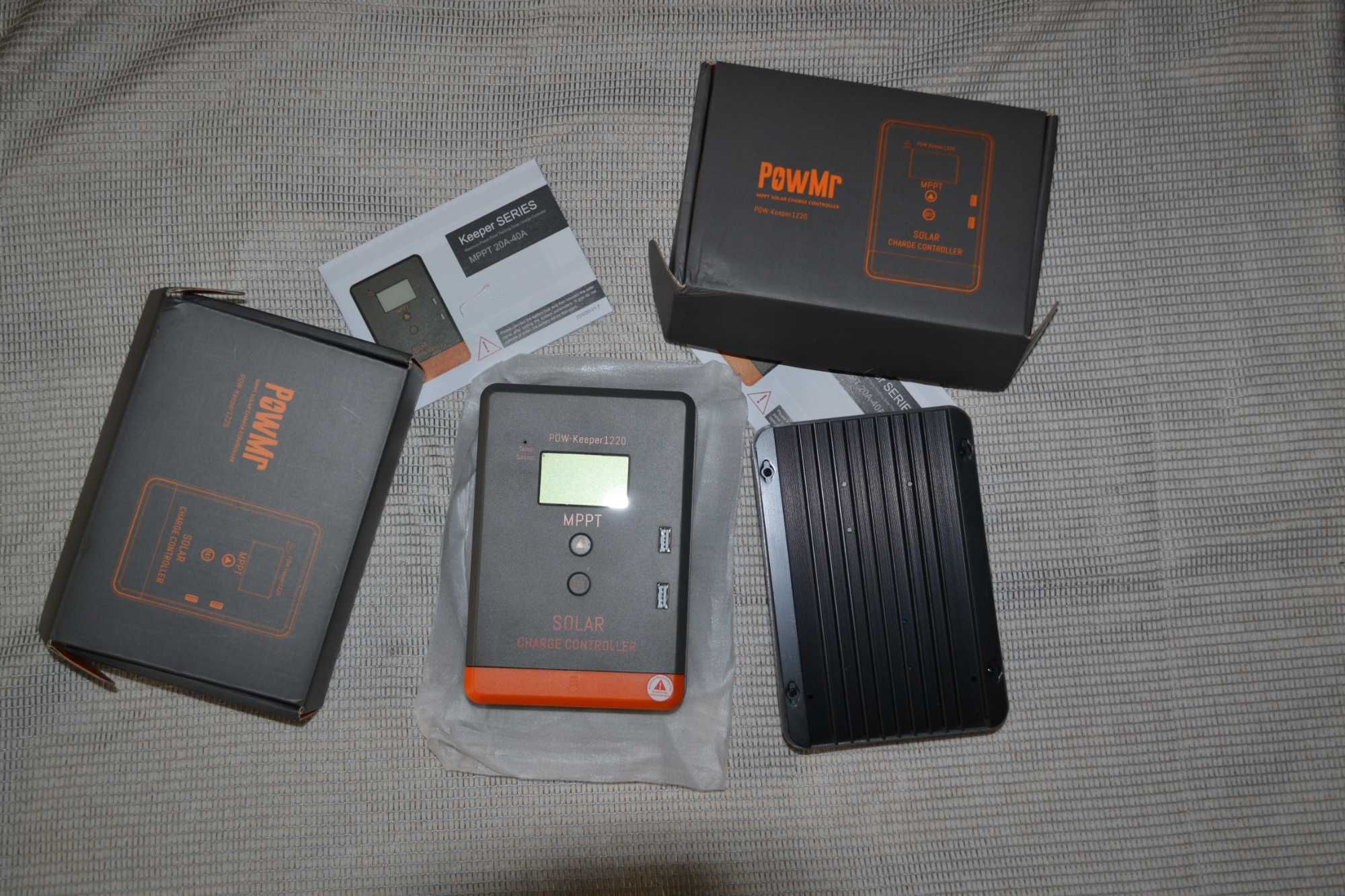PowMr Keeper 1220 MPPT 20A 12/24V для Li-ion, LiFePO4 Контролер заряду