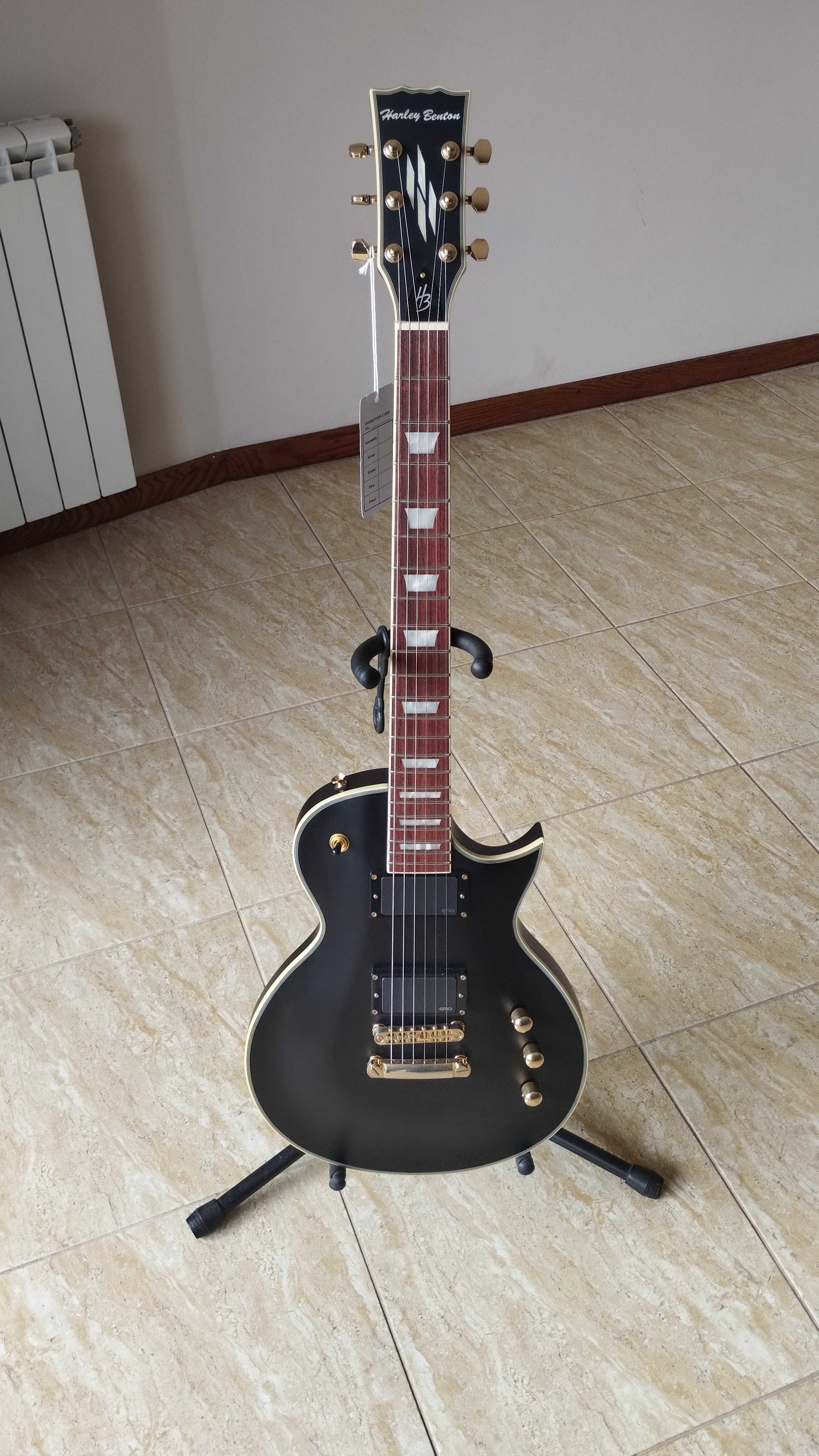 Harley Benton SC-Custom Plus EMG Active Vintage Black Matte