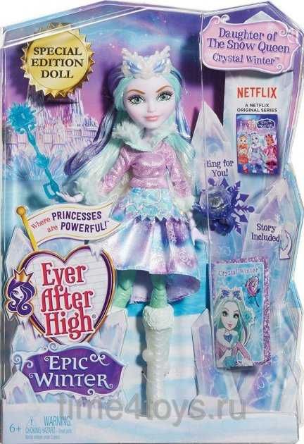 Кукла Принцесса-школьница Epic Winter - Crystal Winter Mattel