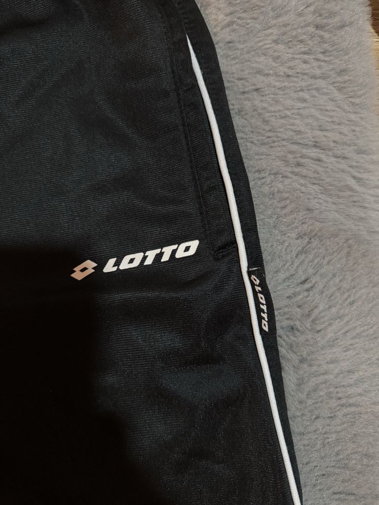 Czarne spodnie dresowe lotto dres rozmiar M treningowe nowe
