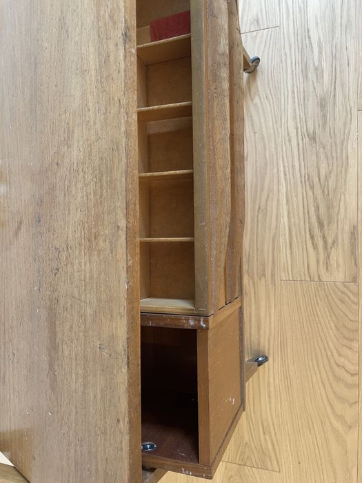 Niciak szafka nocna stolik boczny midcentury vintage 66x41 na kolkach