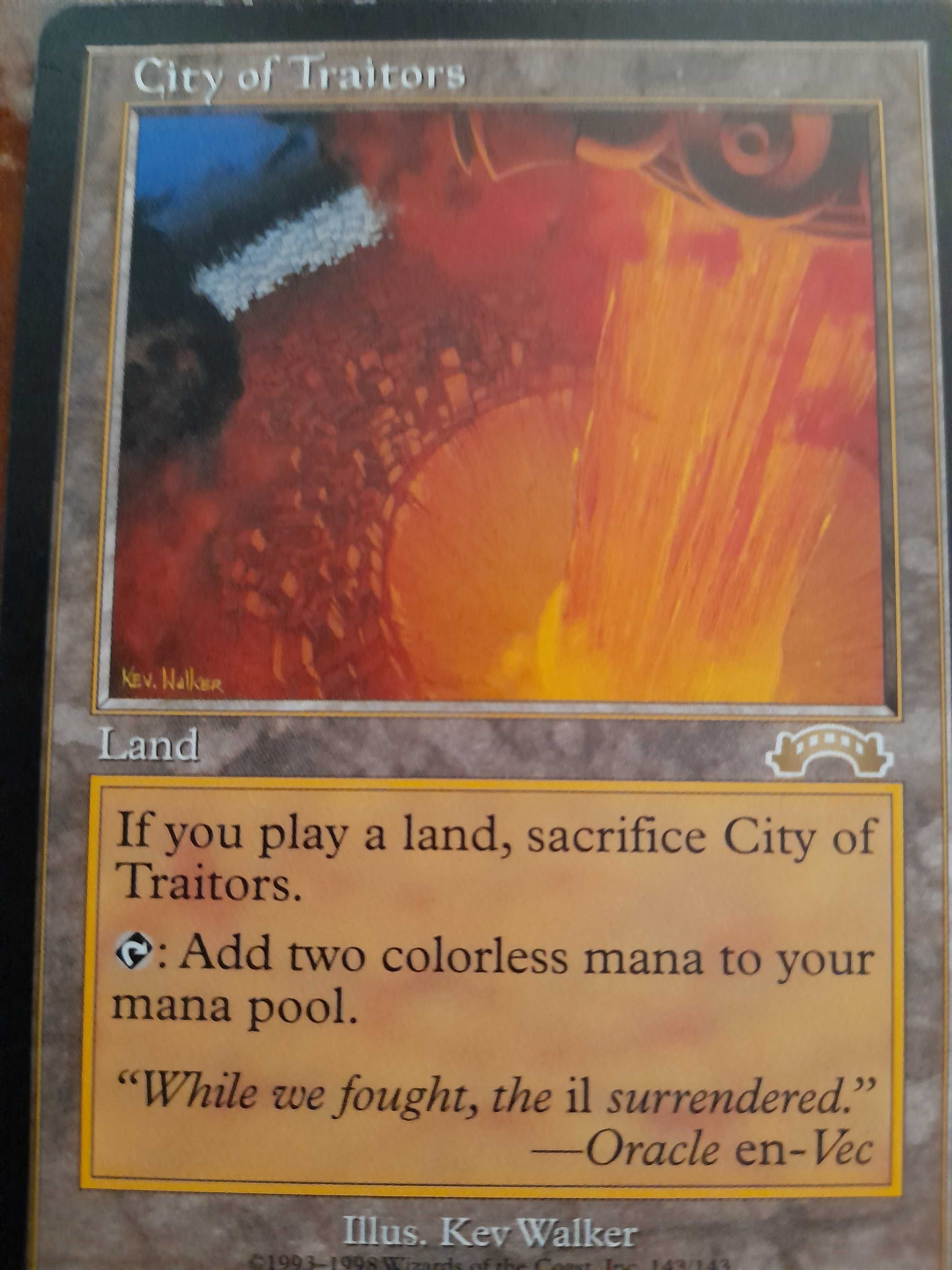 Magic the gathering City of Traitors MTG