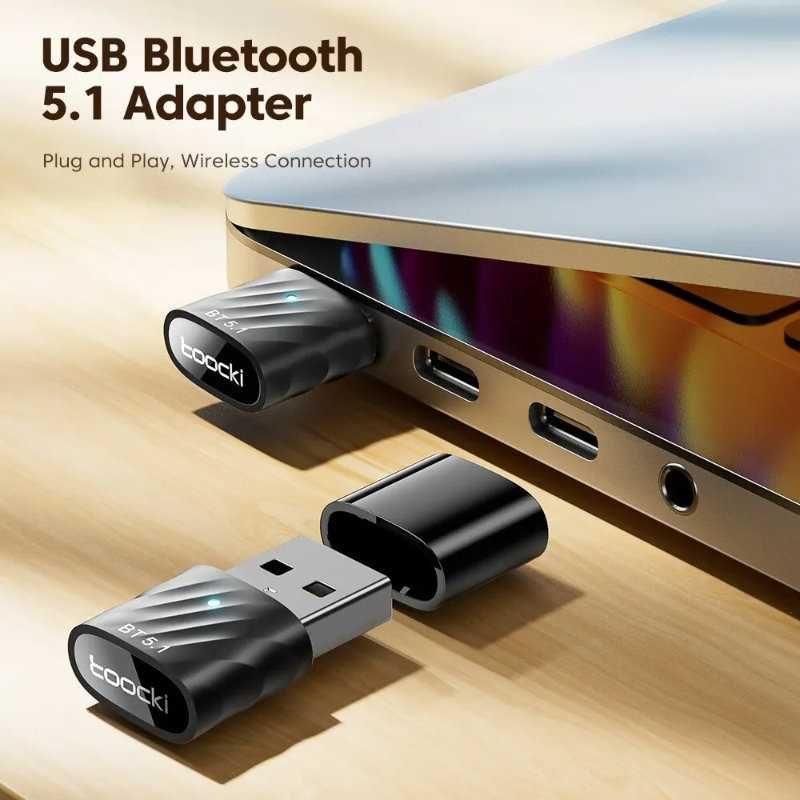Nadajnik Bluetooth 5.1 Transmiter do USB Komputera PC Adapter Toocki