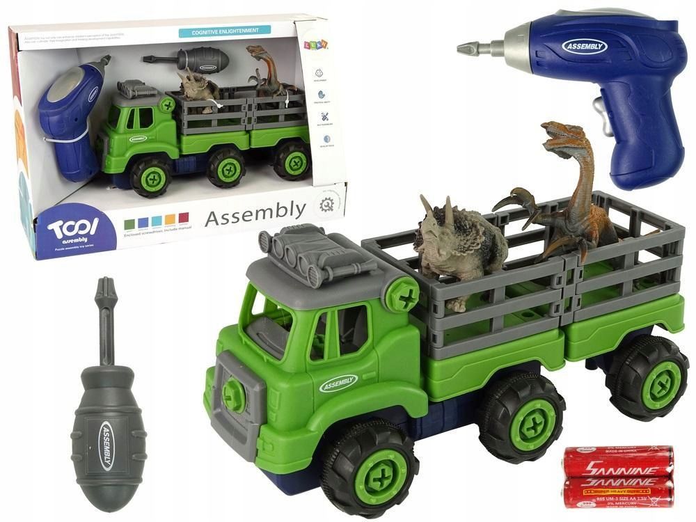 Ciężarówka Z Narzędziami Transport Dinozaurów
