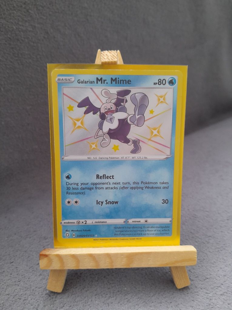 Oryginalna karta pokemon Galarian Mr. Mime